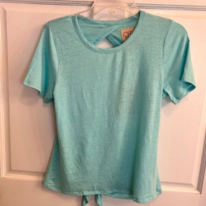 Women's Chaser open back T-Shirt Size M blue/green